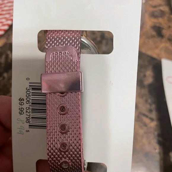 Ashley Cooper Pink Mesh Strap Watch - Picture 2 of 2